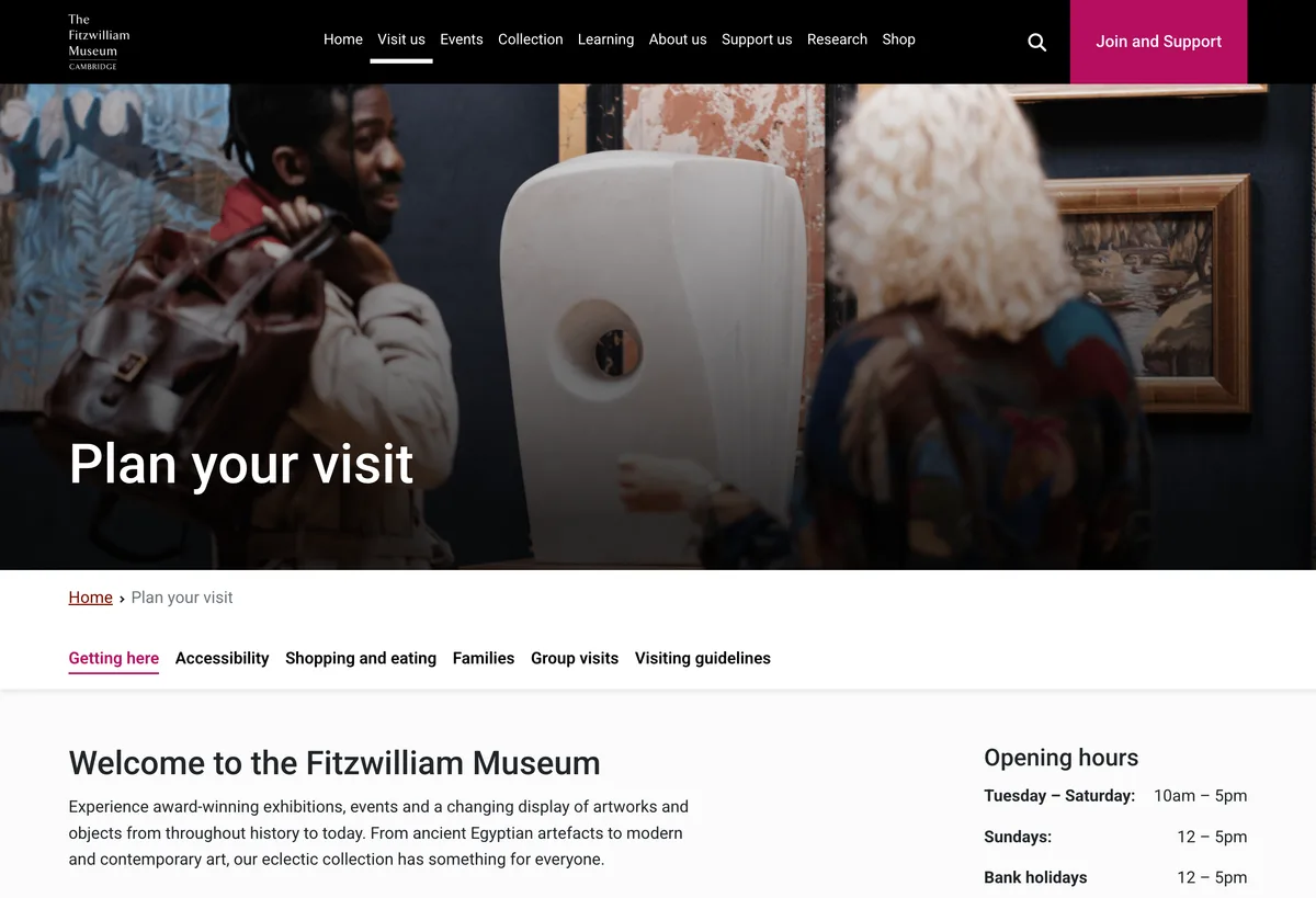 The Fitzwilliam Museum — screen 1